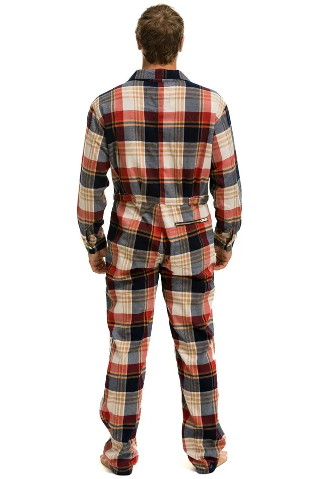 UNISEX PLAID FLIGHT SUIT 8211 COWBOY PLAID Men Aviator Nation Flight Suits