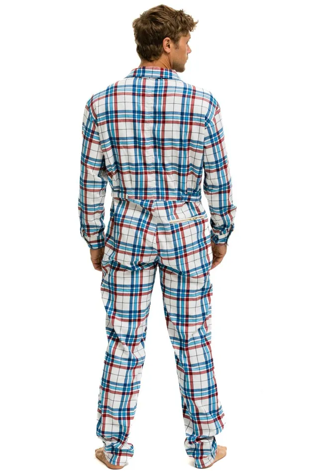 UNISEX PLAID FLIGHT SUIT 8211 MONTAUK PLAID Men Aviator Nation Flight Suits