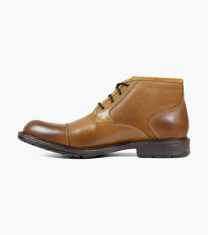 Vandall Cap Toe Lace Up Boot Tan Men Florsheim Casual Shoes