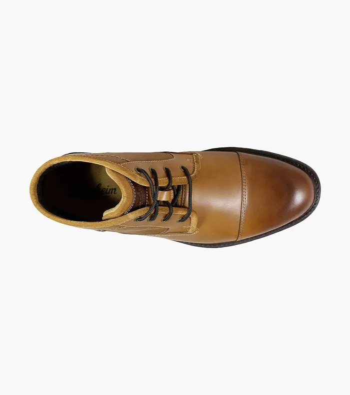 Vandall Cap Toe Lace Up Boot Tan Men Florsheim Casual Shoes