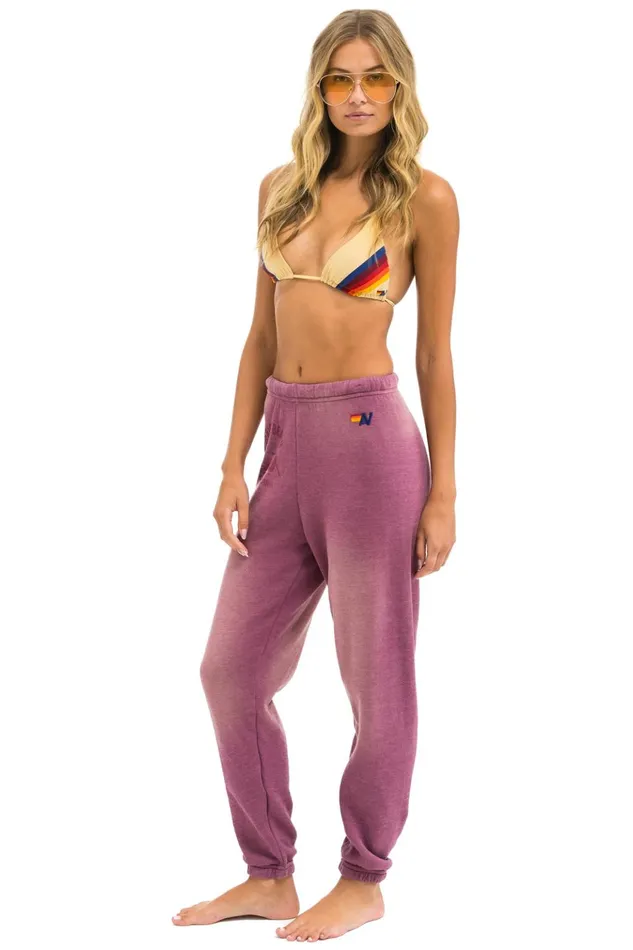 VENICE SURFER SWEATPANTS 8211 FADED BERRY Women Aviator Nation Sweatpants