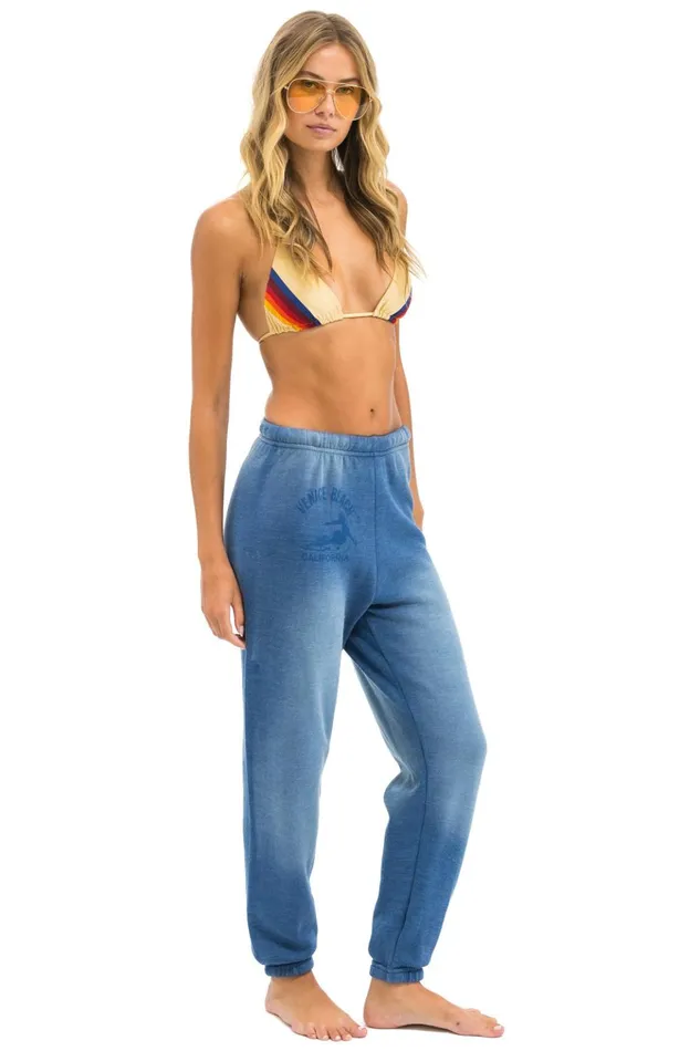 VENICE SURFER SWEATPANTS 8211 FADED WATER Women Aviator Nation Sweatpants