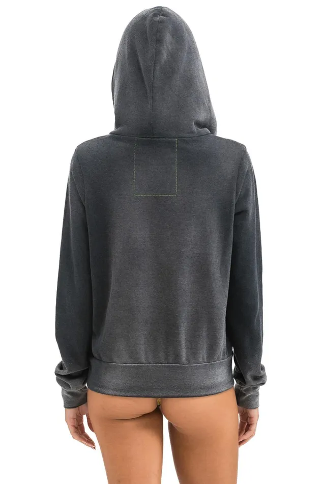 VENICE SURFER ZIP HOODIE 8211 FADED SMOKE Women Aviator Nation Hoodies