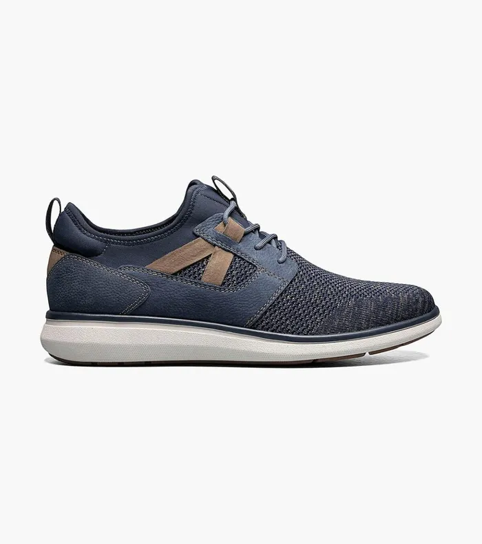 Venture Knit Plain Toe Lace Up Sneaker Navy Men Florsheim Casual Shoes