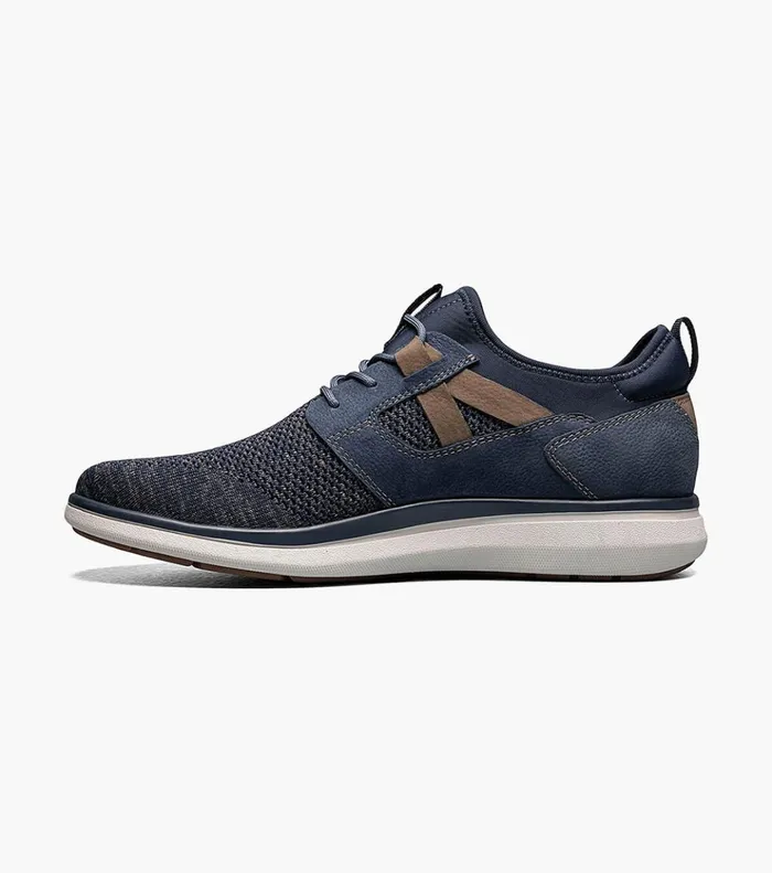 Venture Knit Plain Toe Lace Up Sneaker Navy Men Florsheim Casual Shoes