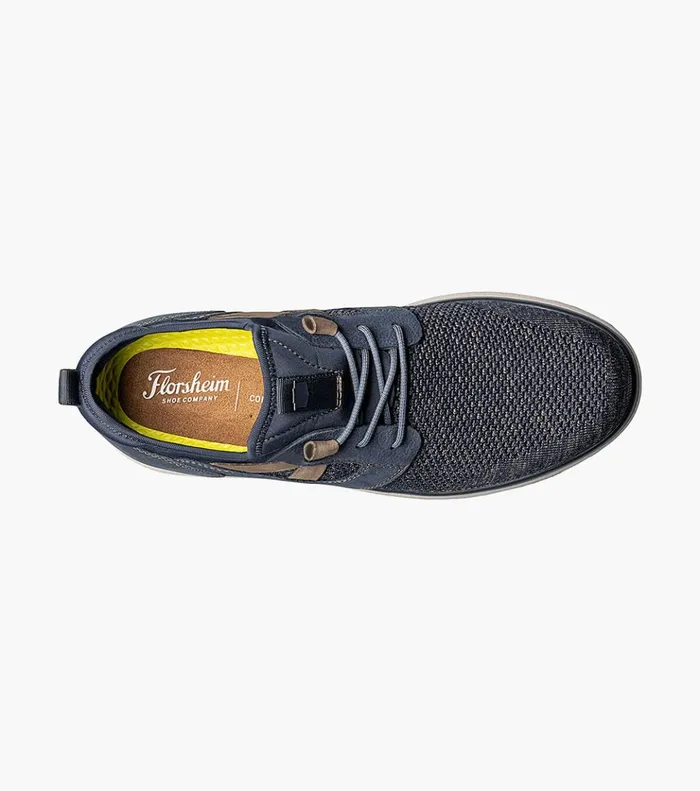 Venture Knit Plain Toe Lace Up Sneaker Navy Men Florsheim Casual Shoes