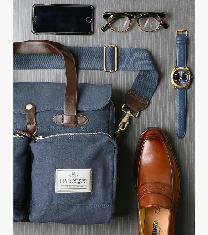 Vincent Vintage Canvas Messenger Misc Men Florsheim Bags