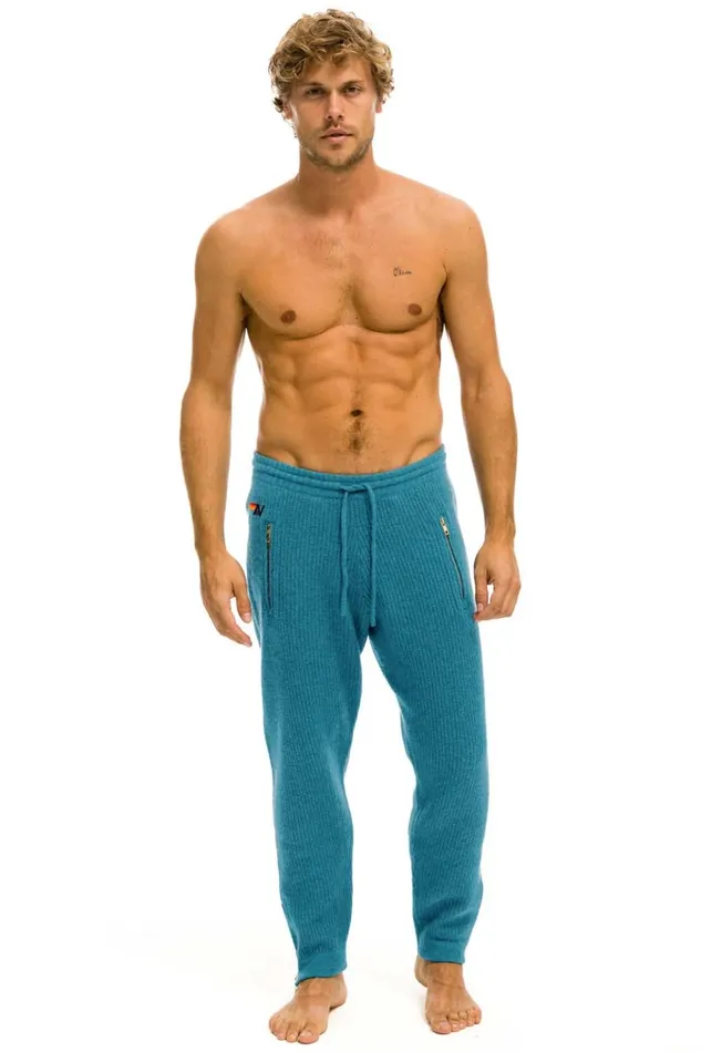 VINTAGE CABIN CASHMERE SWEATER PANT 8211 COBALT Men Aviator Nation Sweatpants