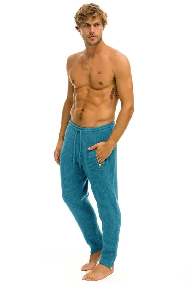 VINTAGE CABIN CASHMERE SWEATER PANT 8211 COBALT Men Aviator Nation Sweatpants