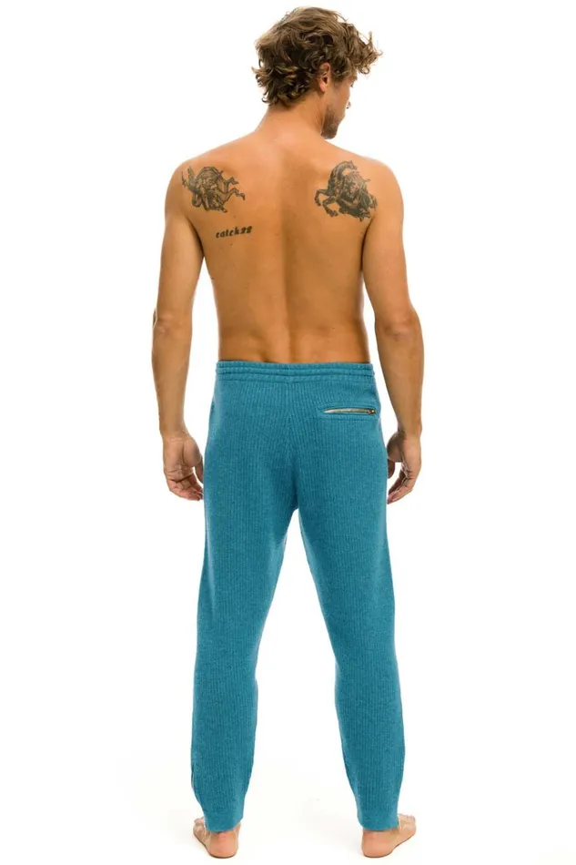 VINTAGE CABIN CASHMERE SWEATER PANT 8211 COBALT Men Aviator Nation Sweatpants