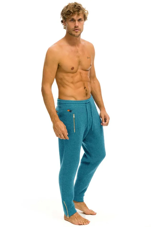 VINTAGE CABIN CASHMERE SWEATER PANT 8211 COBALT Men Aviator Nation Sweatpants