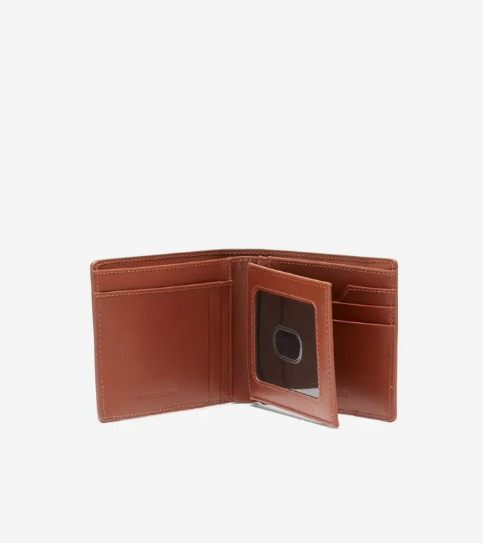 Wallets Men Cole Haan Boxshine Extra Capacity Wallet Cognac