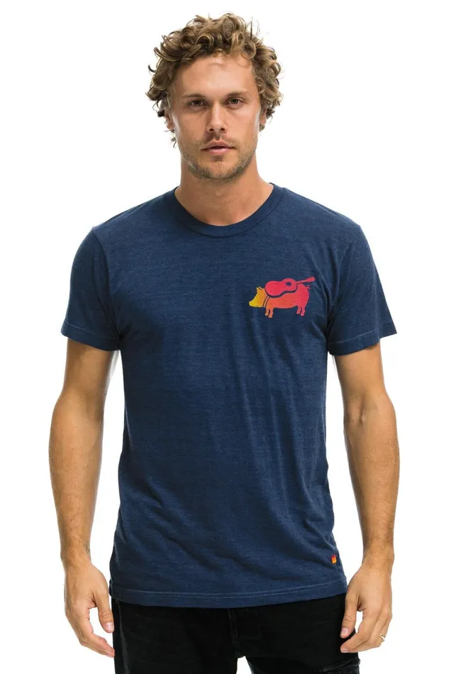 WINDY CITY SMOKEOUT 2024 CREW TEE SHIRT 8211 NAVY Women Aviator Nation Tees