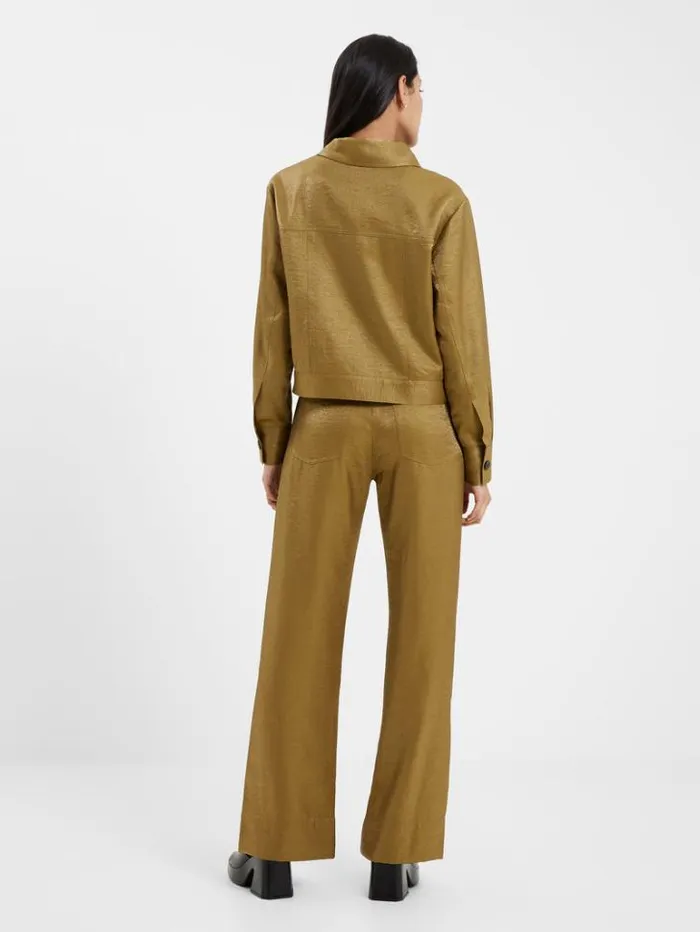 Woman French Connection Coats and Jackets Cammie Shimmer Jacket Nutria