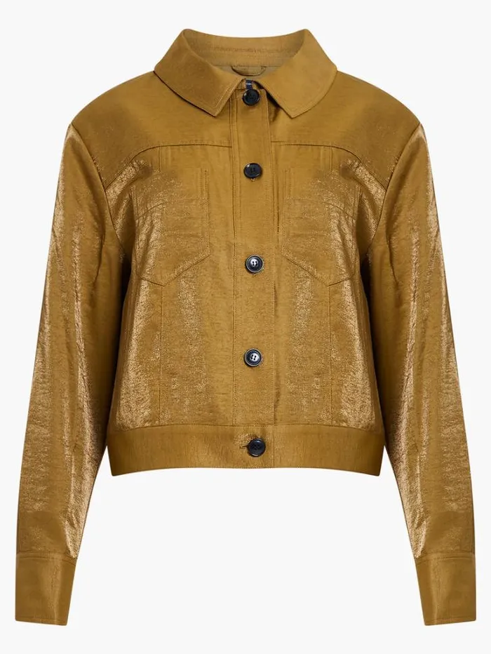 Woman French Connection Coats and Jackets Cammie Shimmer Jacket Nutria