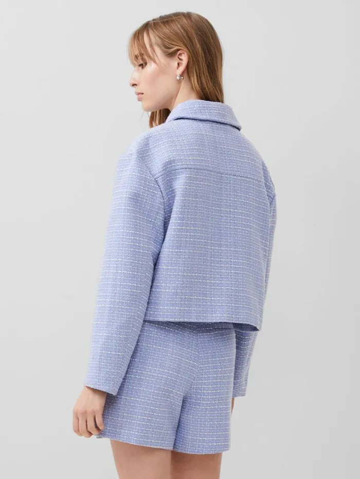 Woman French Connection Coats and Jackets Effie Boucle Jacket Bluebellclassic Cre