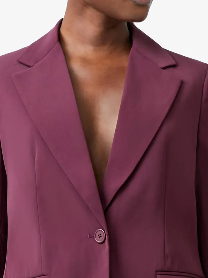 Woman French Connection Coats and Jackets Harrie Suiting Jacket Burgundy Red