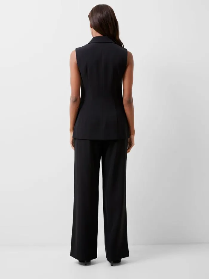 Woman French Connection Coats and Jackets Harrie Tailored Double Breasted Waistcoat Blackout