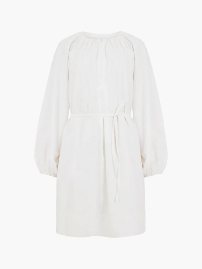 Woman French Connection Dresses Alora Zip Dress Linen White
