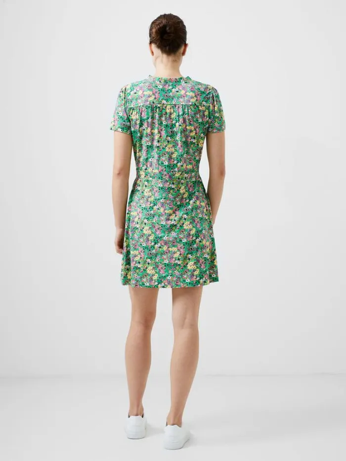Woman French Connection Dresses Blossom Vee Mini Dress Poise Green