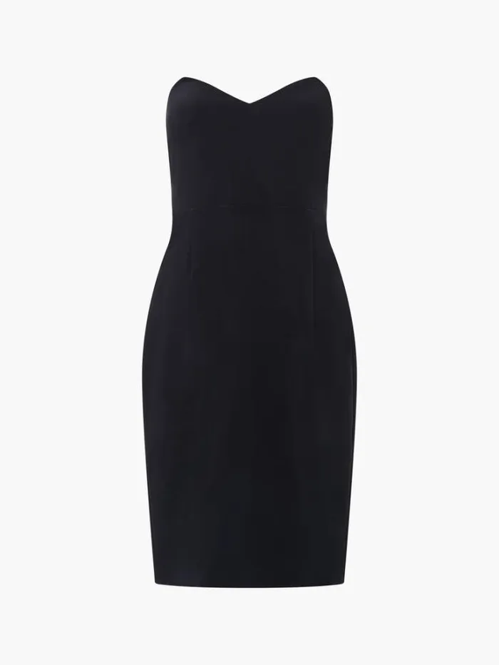 Woman French Connection Dresses Echo Crepe Mini Dress Blackout