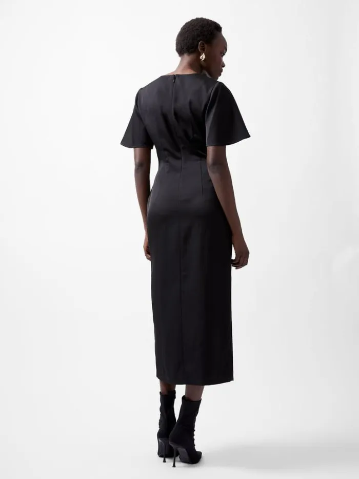 Woman French Connection Dresses Fenix Satin Dress Blackout