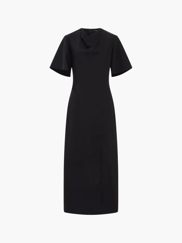 Woman French Connection Dresses Fenix Satin Dress Blackout