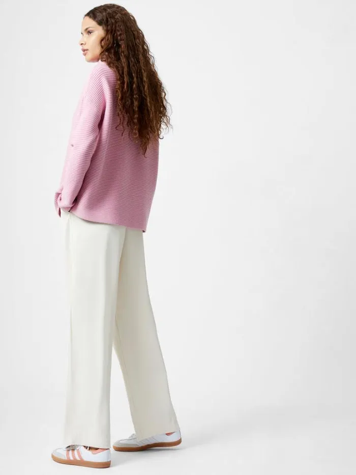 Woman French Connection Jumpers and Cardigans Babysoft Rib Mock Neck Jumper Foxglove