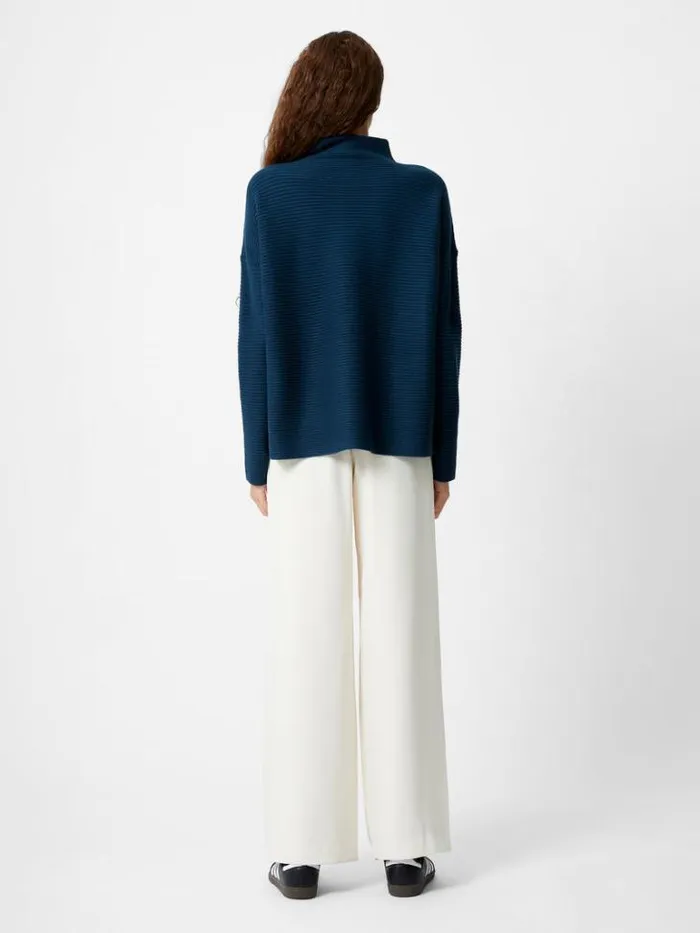 Woman French Connection Jumpers and Cardigans Babysoft Ribbed Mock Neck Jumper Deep Teal
