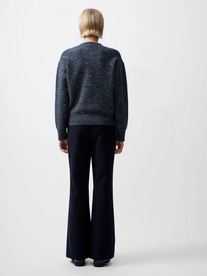 Woman French Connection Jumpers and Cardigans Janet Sequins Soft Jumper Grey