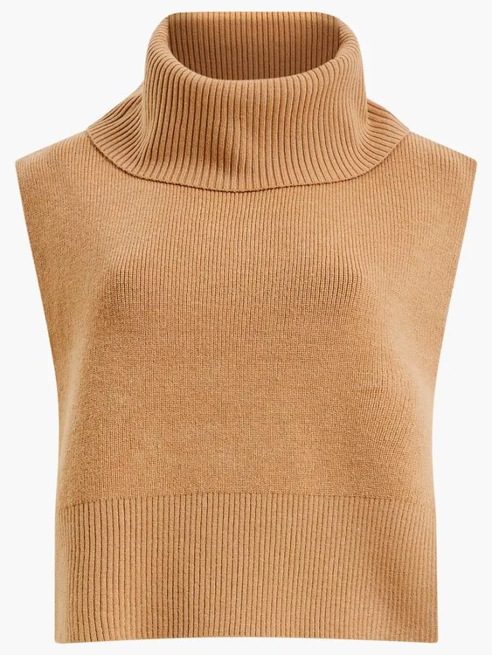 Woman French Connection Jumpers and Cardigans Knitted Cloak Camel