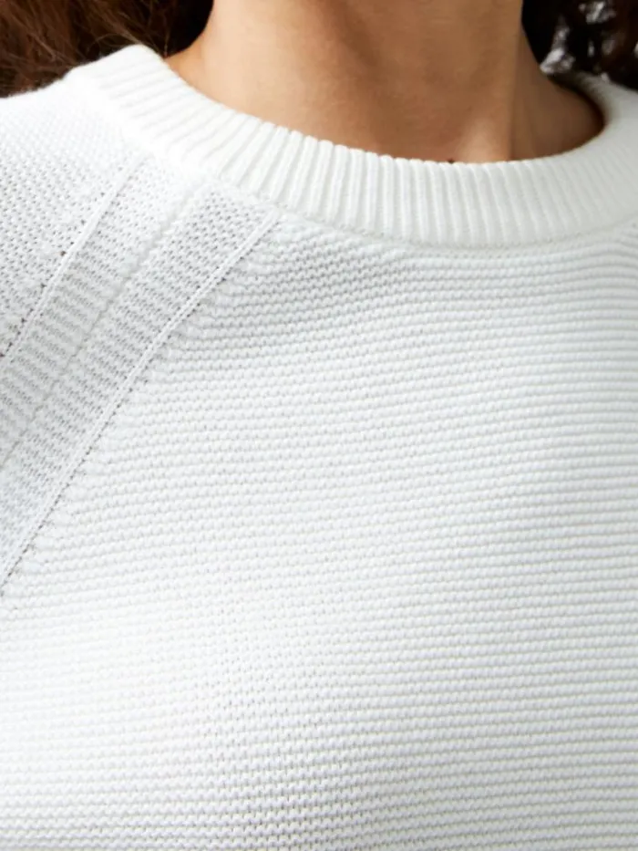 Woman French Connection Jumpers and Cardigans Lilly Mozart Crew Neck Jumper Summer White