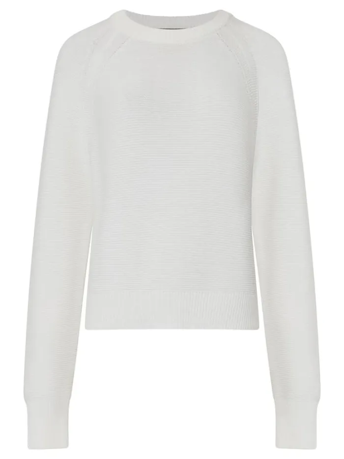Woman French Connection Jumpers and Cardigans Lilly Mozart Crew Neck Jumper Summer White