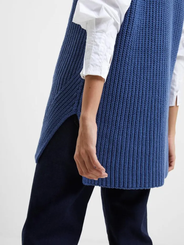 Woman French Connection Jumpers and Cardigans Lily Mozart Vest Coastal Fjord