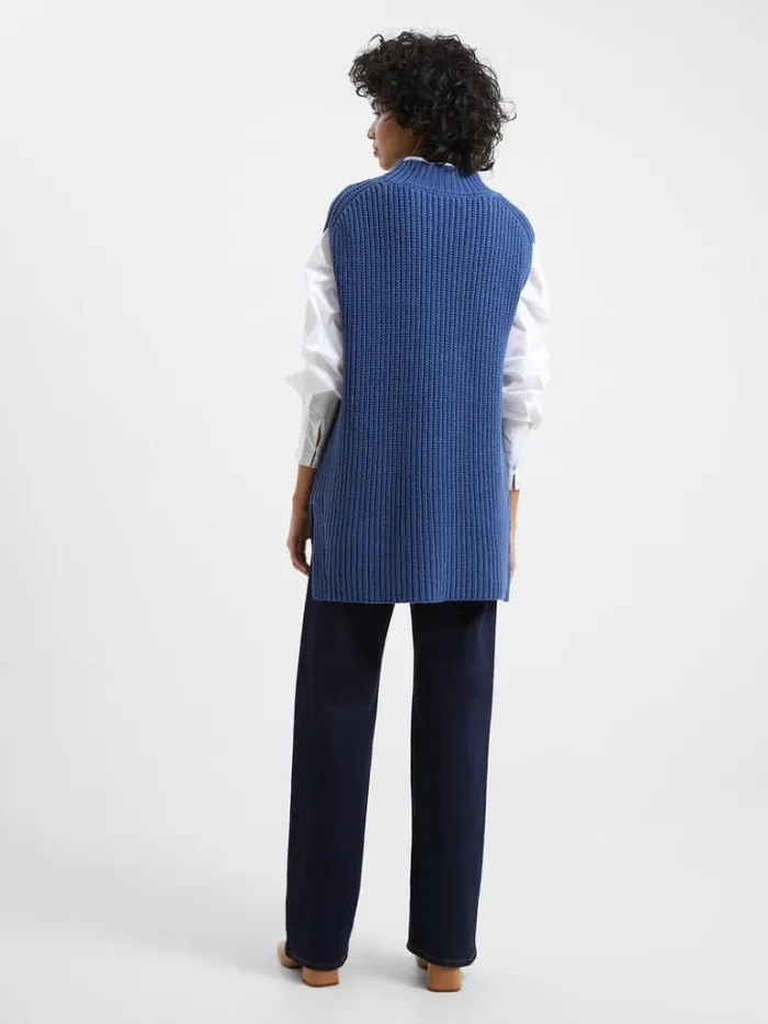 Woman French Connection Jumpers and Cardigans Lily Mozart Vest Coastal Fjord