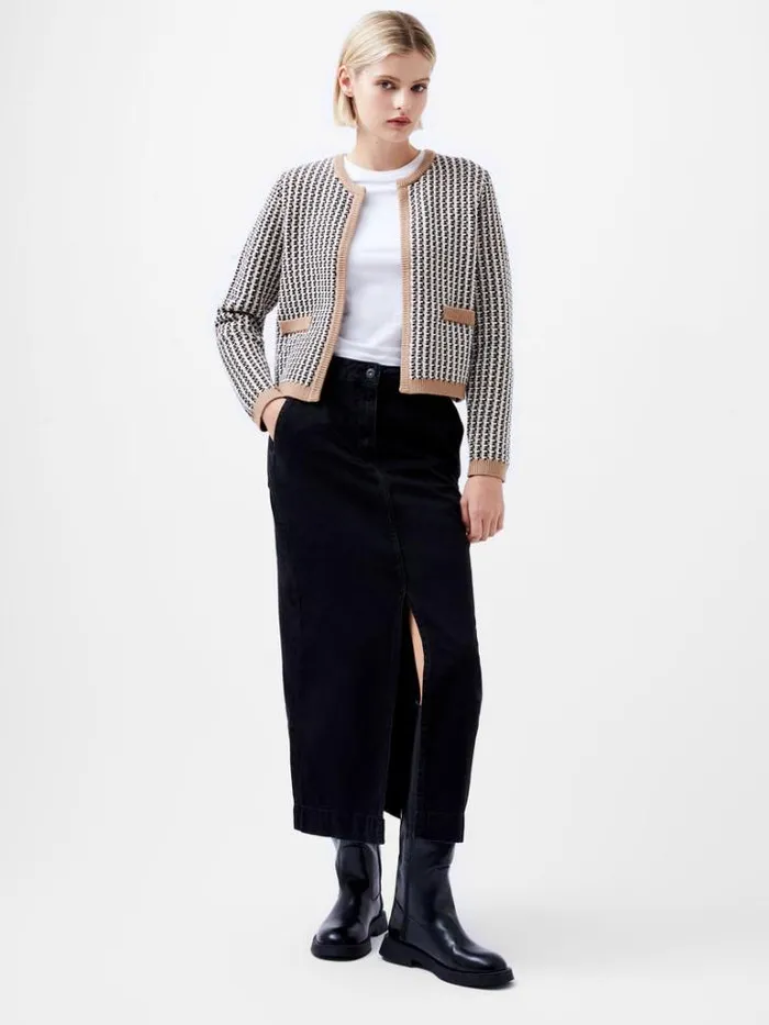 Woman French Connection Jumpers and Cardigans Noar Cardigan Oatmeal Melcl Cream