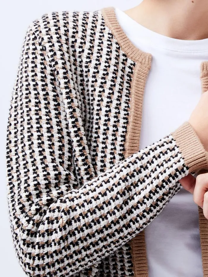 Woman French Connection Jumpers and Cardigans Noar Cardigan Oatmeal Melcl Cream