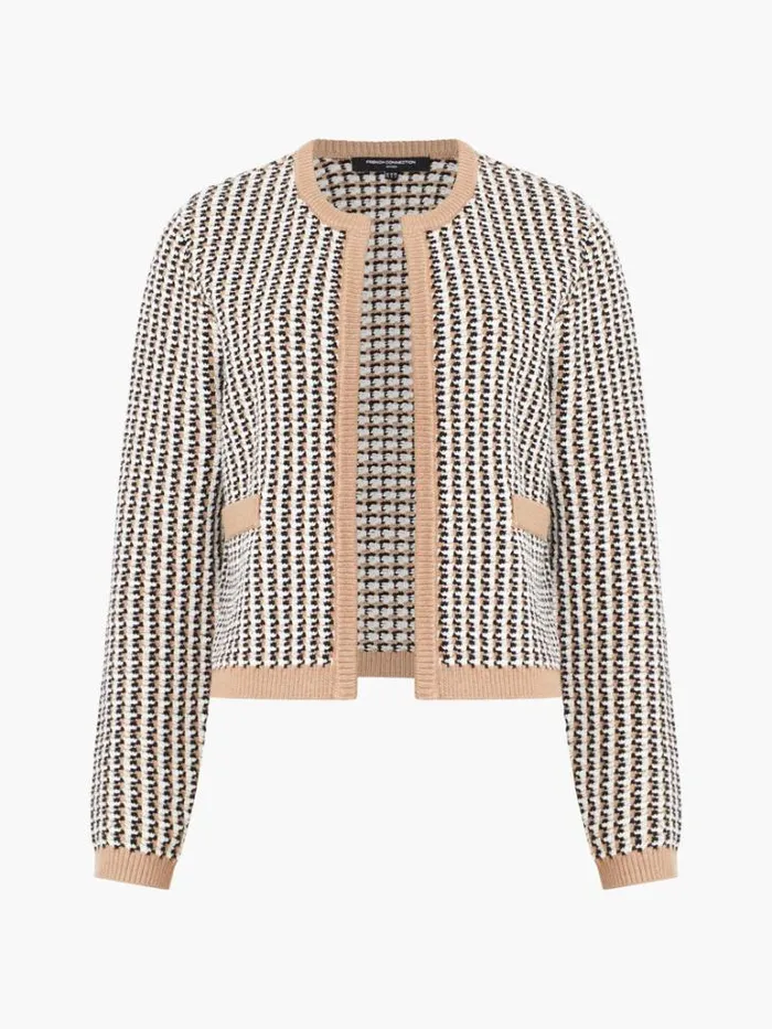 Woman French Connection Jumpers and Cardigans Noar Cardigan Oatmeal Melcl Cream