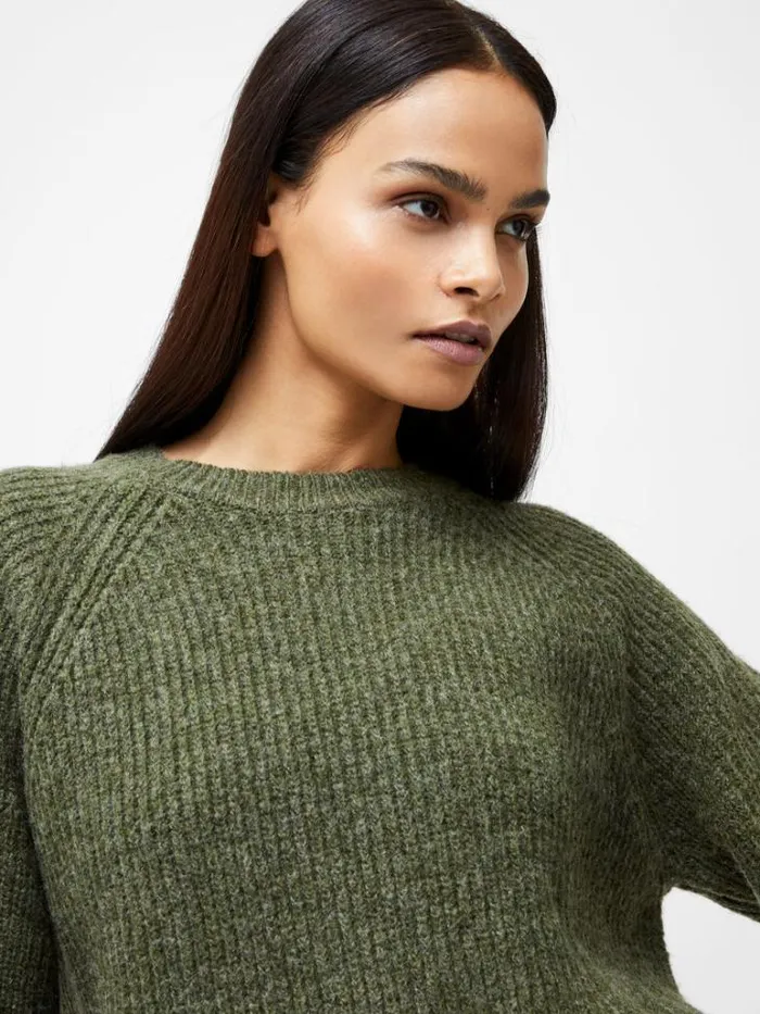 Woman French Connection Jumpers and Cardigans Raglan Sleeve Jumper Dk Khaki