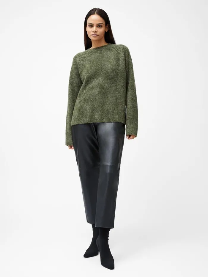 Woman French Connection Jumpers and Cardigans Raglan Sleeve Jumper Dk Khaki
