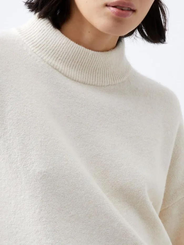 Woman French Connection Jumpers and Cardigans Vhari Recycled Grown On Neck Jumper Oatmeal Mel