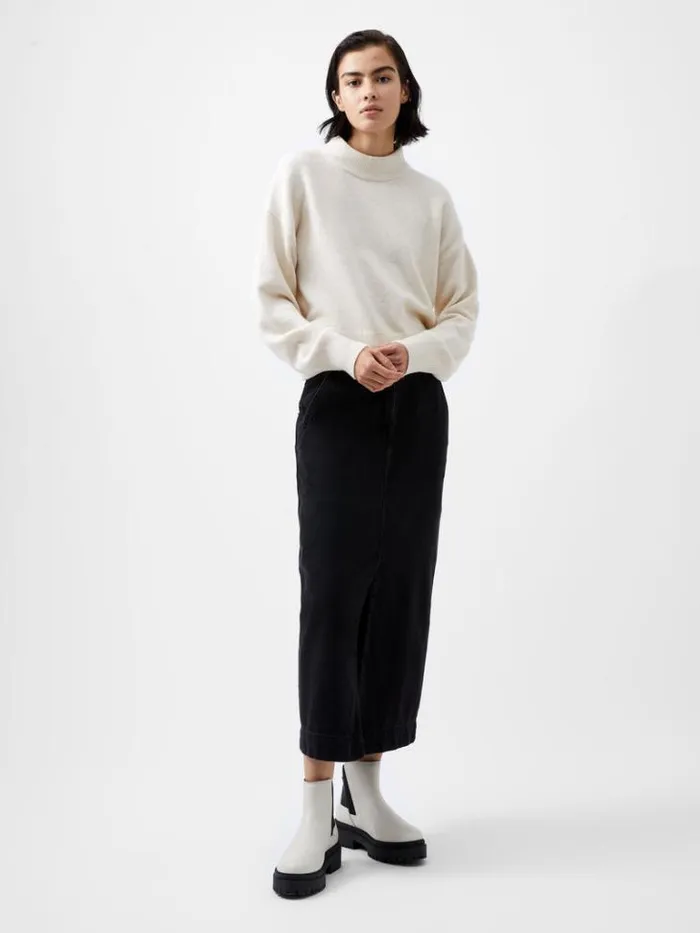 Woman French Connection Jumpers and Cardigans Vhari Recycled Grown On Neck Jumper Oatmeal Mel