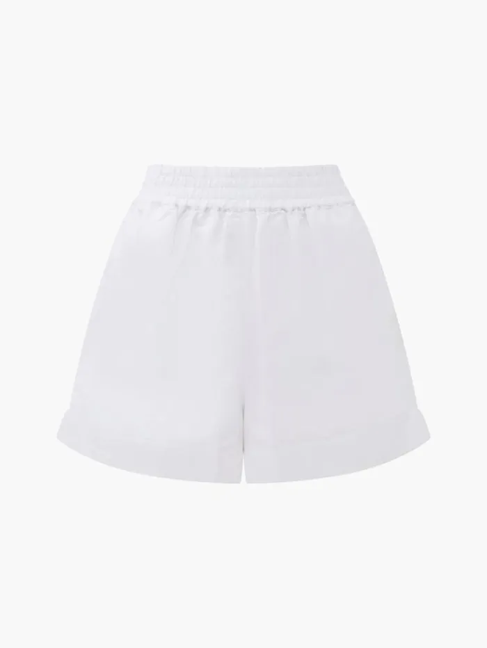 Woman French Connection Skirts and Shorts Birdie Linen Shorts Linen White