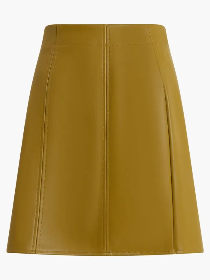 Woman French Connection Skirts and Shorts Crolenda Pu Mini Skirt Nutria