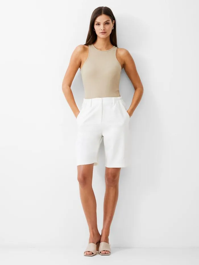 Woman French Connection Skirts and Shorts Tailored Shorts Summer White