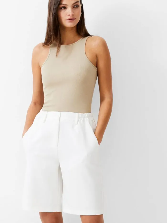 Woman French Connection Skirts and Shorts Tailored Shorts Summer White
