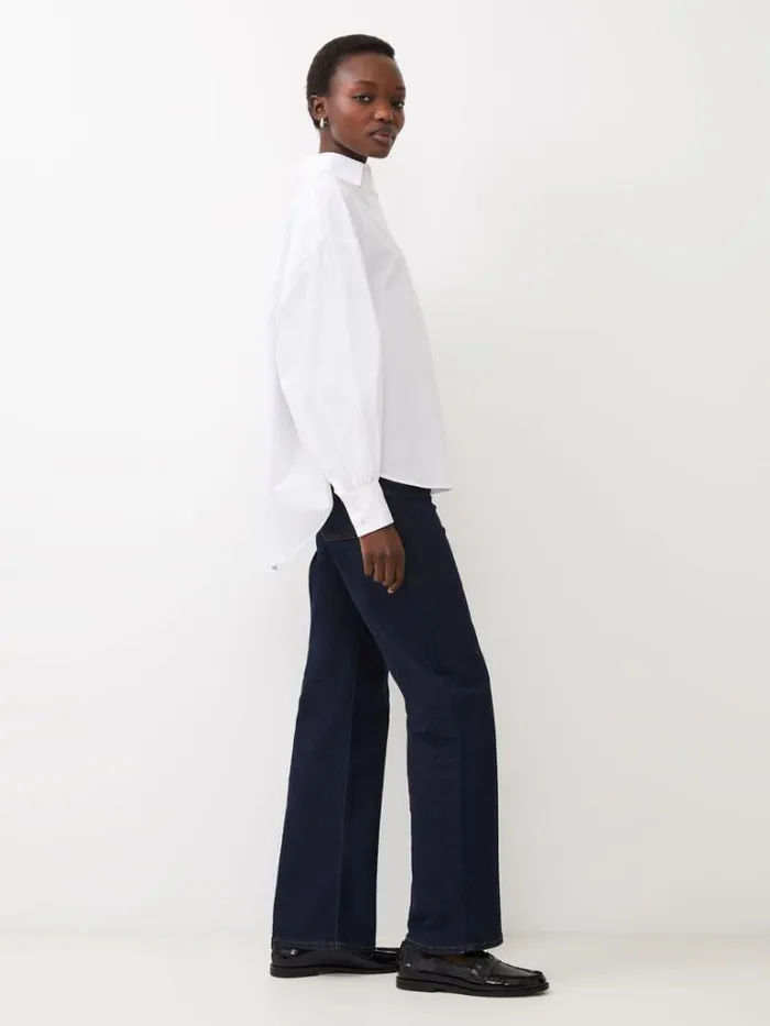 Woman French Connection Tops Agnes Shirt Linen White
