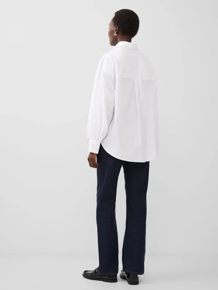 Woman French Connection Tops Agnes Shirt Linen White