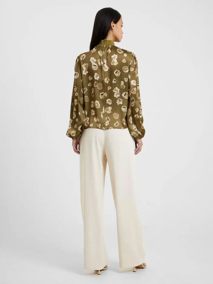 Woman French Connection Tops Bronwen Aleeya Satin Top Nutria