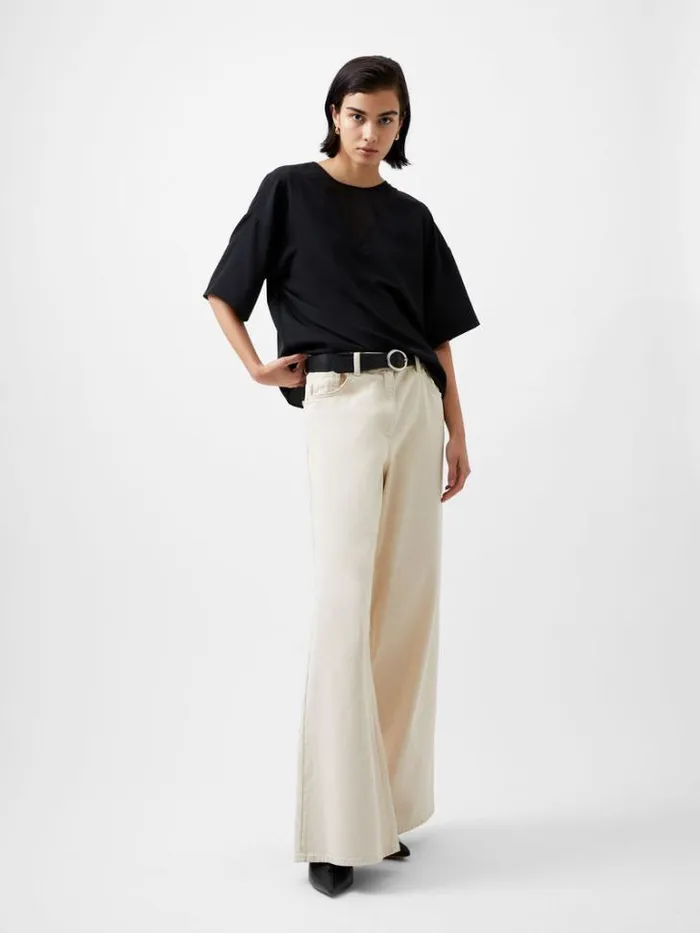 Woman French Connection Tops Capriana Crepe Top Blackout